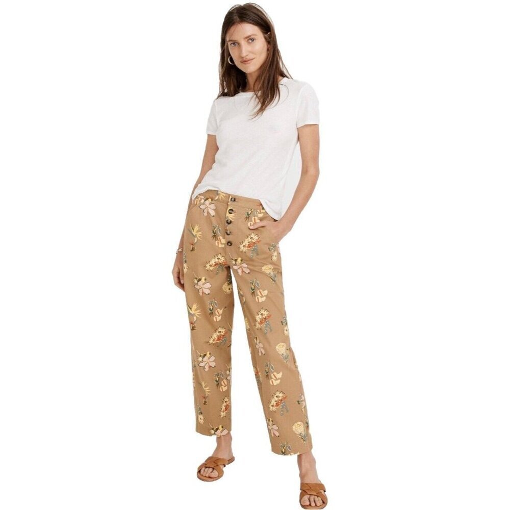 Madewell Greenwich Relaxed Pants in Hawaiian Hideaway Size 26